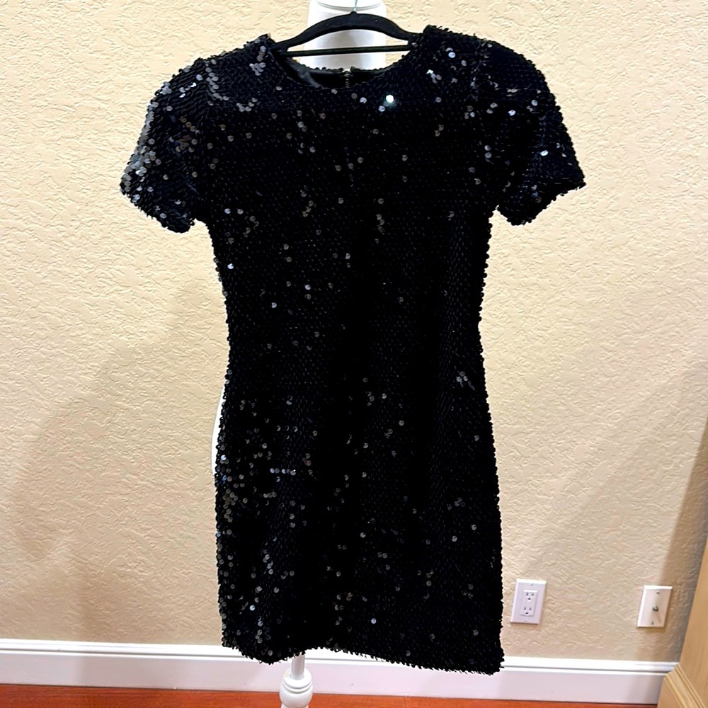 Top Shop Velvet& silver Sequin